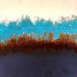 Eruption, Mischtechnik auf Leinwand, 100 x 100 cm